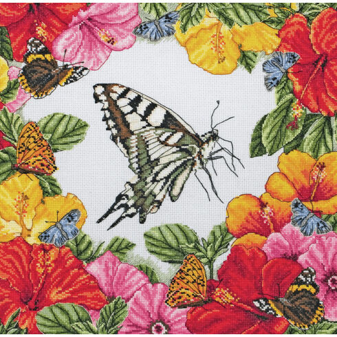Spring Butterflies Cross Stitch Kit