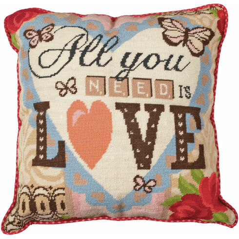 All You Need Is Love Cushion Panel Tapestry Kit