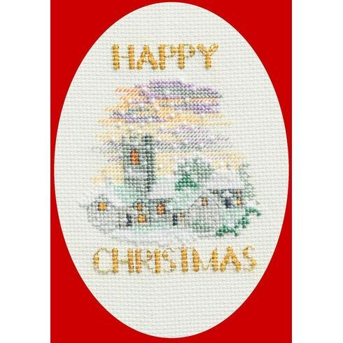 Christmas Snowfall Christmas Card Cross Stitch Kit