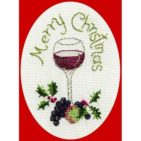 Christmas Cheer Christmas Card Cross Stitch Kit