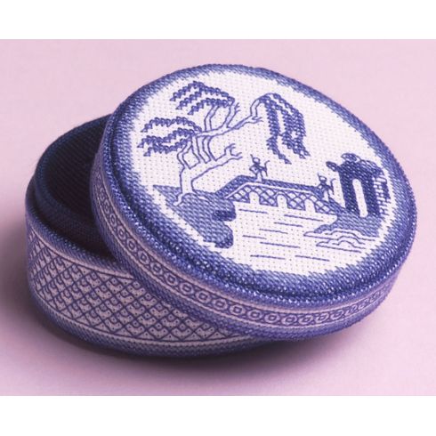 Blue Willow Bridge Box 3D Cross Stitch Kit