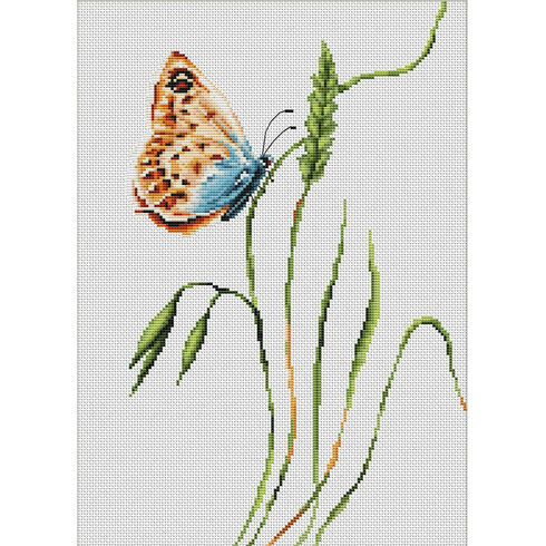 Smell Of Summer Butterfly Cross Stitch Kit