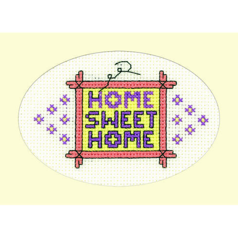 Home Sweet Home Cross Stitch Card Kit