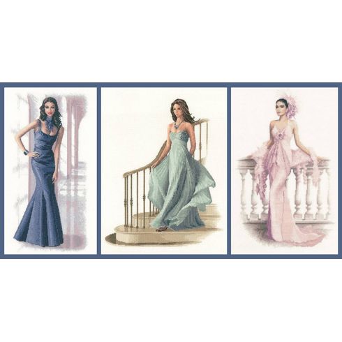 Set Of 3 Elegance Full Length Portrait Kits - Isabella, Louisa &amp; Gabriella