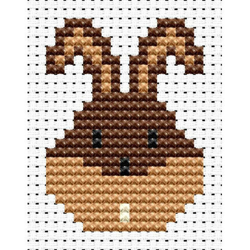 Easy Peasy Bunny Head Cross Stitch Kit