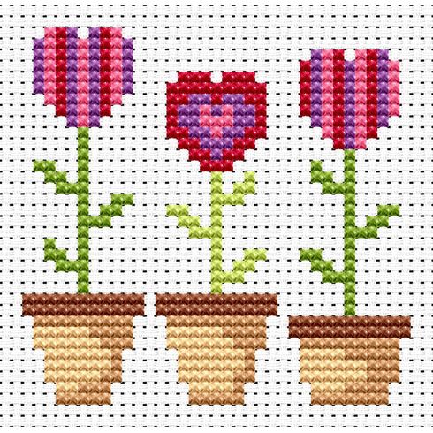 Sew Simple Love Grows Cross Stitch Kit