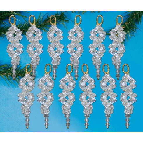 Crystal Swirl Ornaments Beading Kit (Set of 12)
