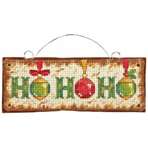 Ho Ho Ho Ornament Cross Stitch Kit