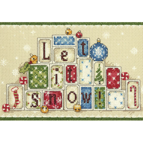 Let It Snow Cross Stitch Kit