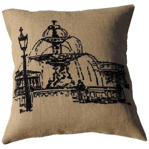 La Fountaine Premium Half Cross Stitch Cushion Kit