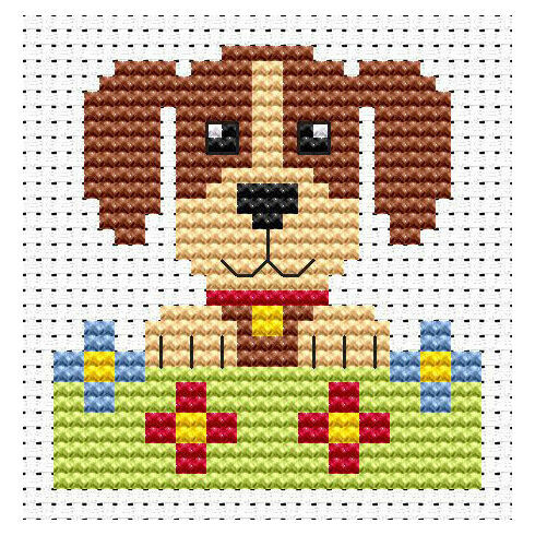 Sew Simple Dog Cross Stitch Kit