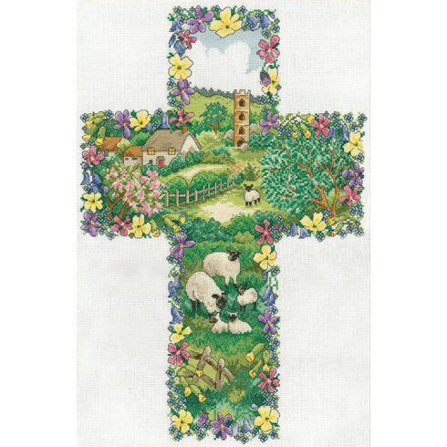 Pastoral Cross Cross Stitch Kit
