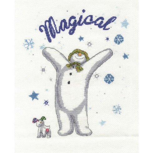 Snowman & The Snowdog - A Magical Christmas Cross Stitch Kit