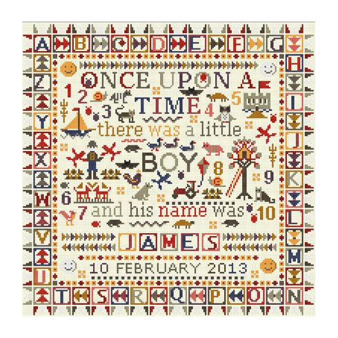 Once Upon A Time Little Boy Cross Stitch Kit