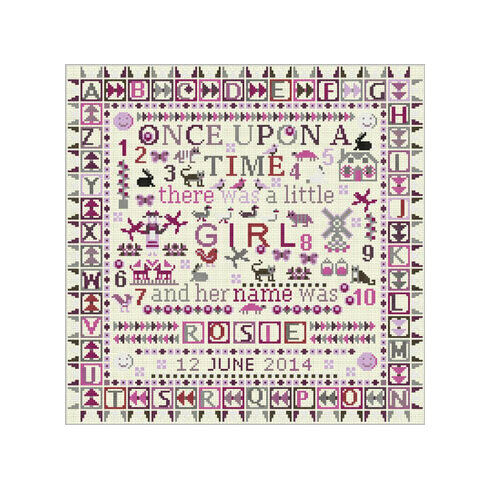Once Upon A Time Little Girl Cross Stitch Kit