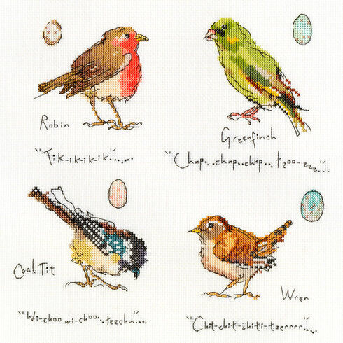 Garden Birds 1 Cross Stitch Kit