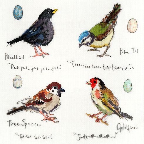 Garden Birds 2 Cross Stitch Kit