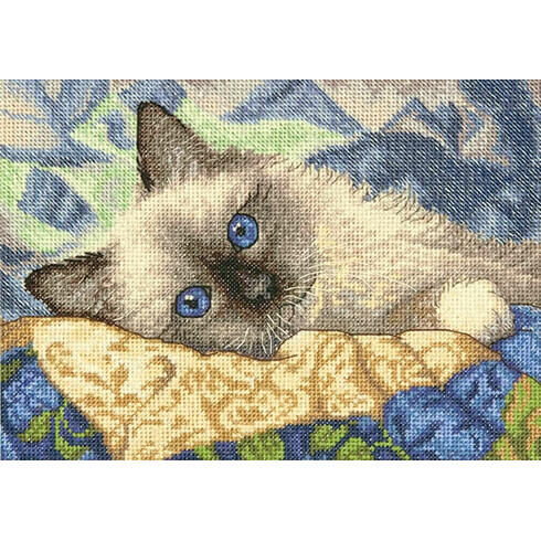 Dimensions Gold Petite Collection Charming (Cat) Cross Stitch Kit