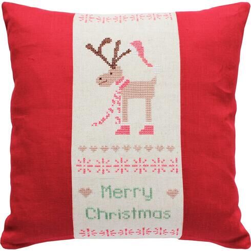 Merry Christmas Cross Stitch Cushion Kit
