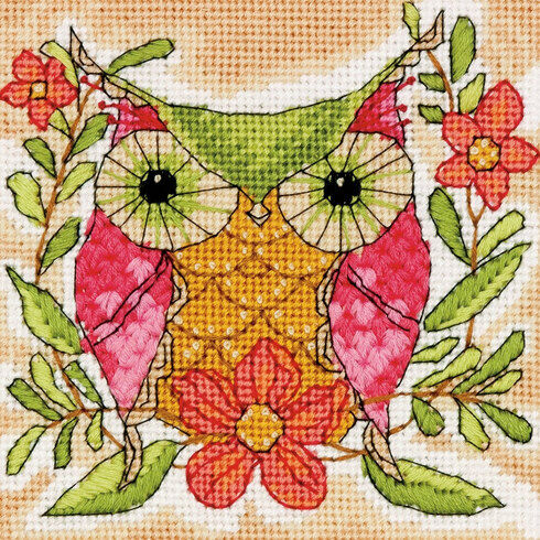 Whimsical Owl Tapestry Kit