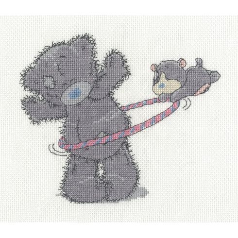 Hula Hoop Cross Stitch Kit - Tatty Teddy &amp; My Blue Nose Friends