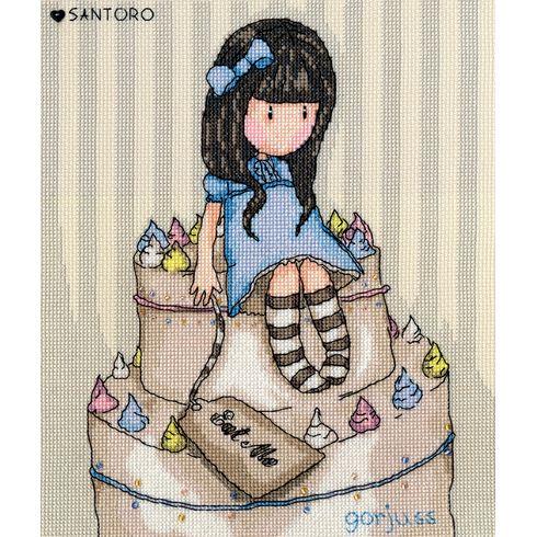 Gorjuss Sweet Cake Cross Stitch Kit