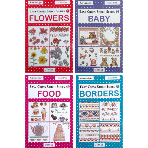 Easy Cross Stitch Series - Baby, Food, Borders & Flowers