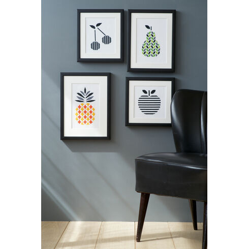 Contemporary Fruit Cross Stitch Kits (Set Of 4)