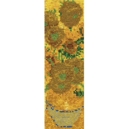 Van Gogh Sunflowers Bookmark Cross Stitch Kit