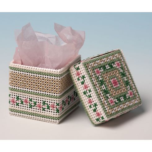 Apple Blossom Box 3D Cross Stitch Kit