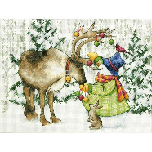 Ornamental Reindeer Cross Stitch Kit
