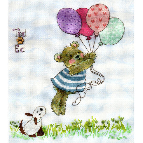 Ted & Ed - Up, Up And Away Cross Stitch Kit