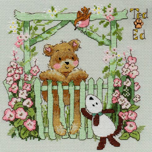 Ted &amp; Ed - A Little Bird Told Me Cross Stitch Kit