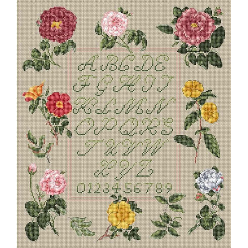 Floral Sampler By Jenny Barton Cross Stitch Kit