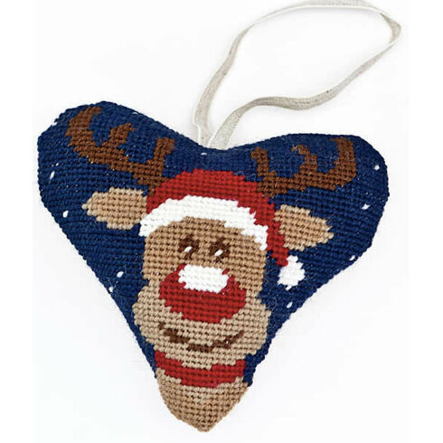 Rudolph Tapestry Heart Kit