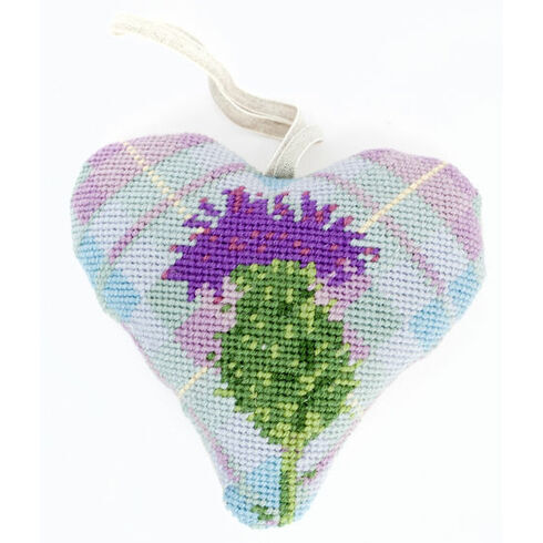 Tartan Thistle Lavender Heart Tapetry Kit