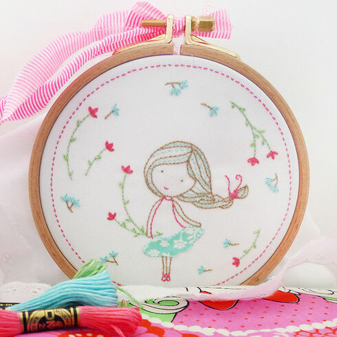Spring Girl Embroidery Kit