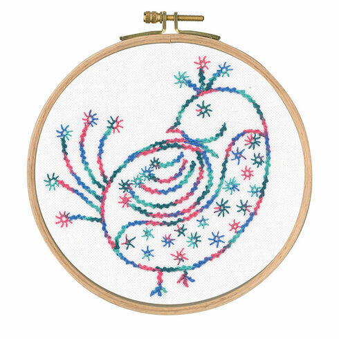Pretty Coy Printed Embroidery Kit