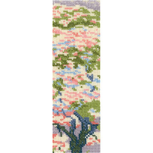 A Tree In Blossom Bookmark Cross Stitch Kit