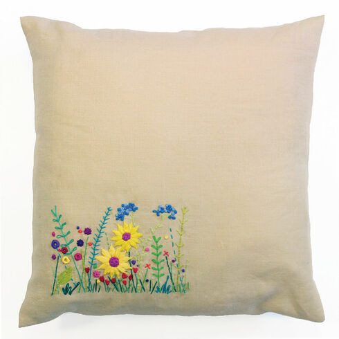 Secret Garden Embroidery Cushion Kit