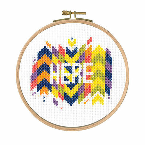 Here Cross Stitch Kit With Hoop