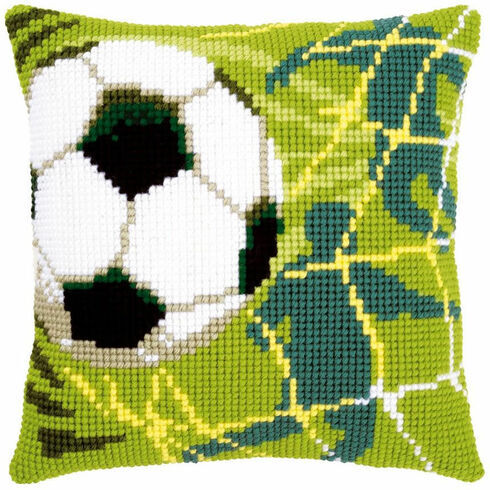 Football Chunky Cross Stitch Cushion Panel Kit