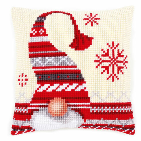 Christmas Elf 1 Chunky Cross Stitch Cushion Panel Kit