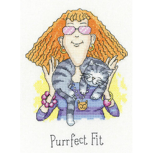 Purrfect Fit Cross Stitch Kit