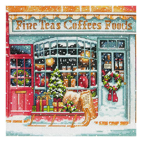 Coffee Shoppe Cross Stitch Kit