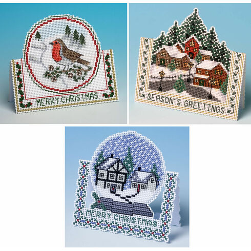 3D Bestsellers Cross Stitch Christmas Card Kits