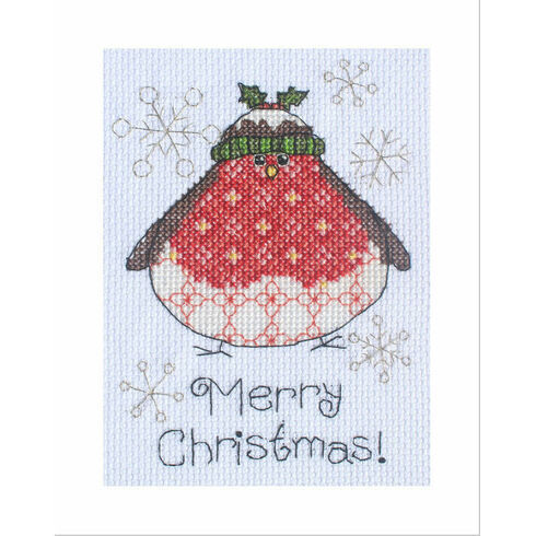 Arthur Robin Cross Stitch Christmas Card Kit