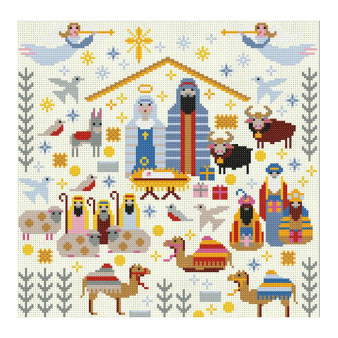 Christmas Nativity Sampler Cross Stitch Kit