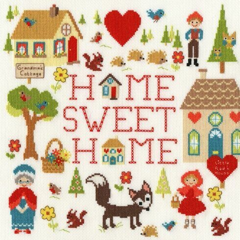 Home Is Where The Heart Is Cross Stitch Kit by Michelle Grace