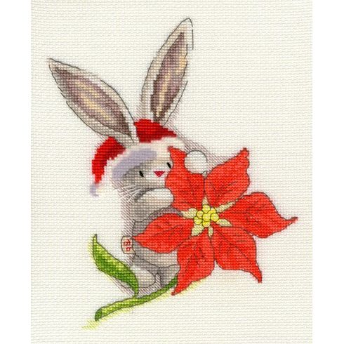 Bebunni - Poinsettia Cross Stitch Kit